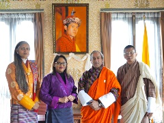 Regional Director Saima Wazed met Minister for Foreign Affairs and External Trade Lyonpo DN Dhungyel.