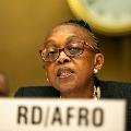 Dr Matshidiso Moeti, WHO Regional Director for Africa, speaking